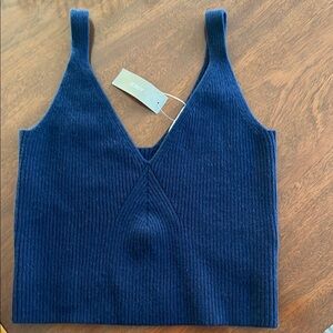 J. Crew Cashmere Sweater. NWT! Navy Blue. Large.